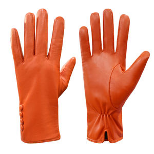 Gants en cuir de mouton à la mode pour femmes, vente en gros, gants en cuir véritable de bonne qualité pour femmes - Product Image 6