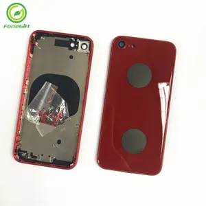 Housing Carcasa for iphone 8G red color original back cover complete