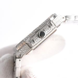 Reloj de Hombre de Lujo con Esfera Cuadrada y Diamantes, con Indicador de Fecha, Movimiento Mecánico, Reserva de Energía, Correa de 22 mm, Resistente al Agua - Product Image 3