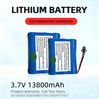Batterie LiCoO2 haute capacité 3,7 V 13800 mAh, 500 cycles, HiZY 18650, pack de batteries pour le stockage d'énergie, éclairage extérieur et appareils d'urgence