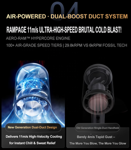 Oem mùa hè 6000mAh biểu tượng tùy chỉnh cầm tay <span class=keywords><strong>Fan</strong></span> bán dẫn lạnh làm mát không khí tốc độ cao mini xách tay người hâm mộ có thể sạc lại - Product Image 6