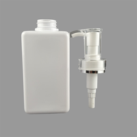 Bouteille en plastique carrée PET de 300 ml, 400 ml, 500 ml, flacon de shampooing, gel douche, détergent à lessive de qualité supérieure