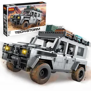 COGO Kinder Modell Baustein Spielzeug DIY Montage Tech-Storm Offroad LKW Block Ziegel Auto Bausteine Spielzeug