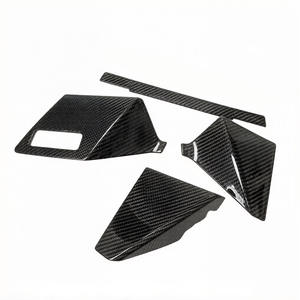 Kit de modification intérieur en fibre de carbone sèche pour <span class=keywords><strong>Audi</strong></span> A3 S3 <span class=keywords><strong>RS3</strong></span>, accessoires pour panneau de console <span class=keywords><strong>centrale</strong></span> et garniture de porte, type adhésif, 2021-2025 - Product Image 3