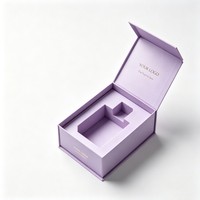 Boîte à parfum à fermeture magnétique de qualité supérieure, emballage pour une seule bouteille, boîte cadeau de luxe avec logo de marque, finition élégante