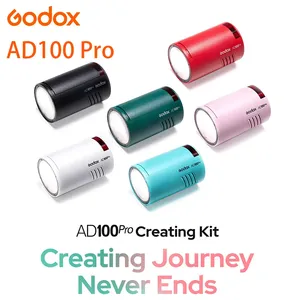 Flash de poche <span class=keywords><strong>Godox</strong></span> <span class=keywords><strong>AD100Pro</strong></span> 100Ws TTL 2.4G HSS 1/8000s avec batterie au lithium 7.2V/2600mAh, 360 éclairs pleine puissance, 0.01-1.5s - Product Image 1