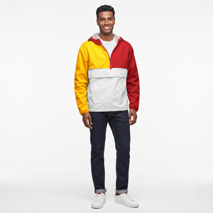 Finer Threads Men's Vintage Hooded Windbreaker Jacket <b>Canvas</b> Fabric Nylon/Cotton Shell Lightweight Pockets Linen Lining - Product Image 1