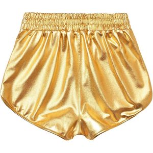 Shorts Métalliques Femme FOXA Taille Élastique Satin Brillant Style Rave avec Poches 100% Polyester - Product Image 4
