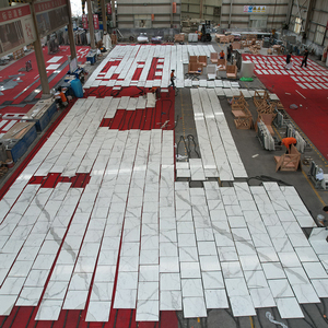 Goldtop Italy calacatta Trắng phiến đá cẩm thạch gạch thiết kế hiện đại 3D sơ đồ <span class=keywords><strong>OEM</strong></span>/ODM gạch đá cẩm thạch sang trọng cho Australia Aura dự án - Product Image 4