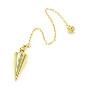 Pendoli in Metallo HY per Rabdomanzia, Pendolo a Cono a Spirale, Colore Rame Antico, Oro, Argento, Piramide, Reiki Spirituale - Product Image 3