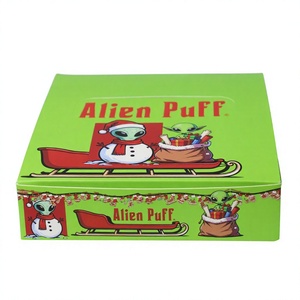 Papier à rouler Alien Puff imprimé Noël, format King Size, brun non blanchi, écologique, qualité alimentaire, végétalien, gomme naturelle pure, combustion lente - Product Image 3