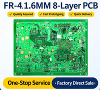 Cartes de circuits imprimés (PCB) FR-4 plaquées or à 6 couches, cartes de contrôle PCBA, panneaux de signalisation de trafic de données pour contrôle industriel en série
