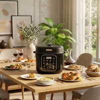 Cuisinière électrique à pression bimode 5L 6L, nouveau design, avec fonction de cuisson du riz intégrée, 20-en-1