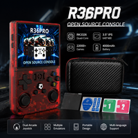 Console de jeu R36 PRO Écran IPS 3,5 pouces 64 Go 18000+ jeux intégrés RK3326 Double joystick avec éclairage RVB Batterie 4000 mAh