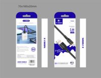 Kabel Micro USB X-FOCUS F23V untuk Android Berkualitas Tinggi 2.4A 1M Kabel Ponsel
