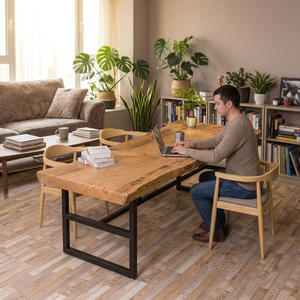 Tablero de Madera Maciza de <span class=keywords><strong>Pino</strong></span> con Juntas Dentadas para <span class=keywords><strong>Encimera</strong></span>, Mesa de Cocina y Comedor, Venta al por Mayor Directa de Fábrica - Product Image 1