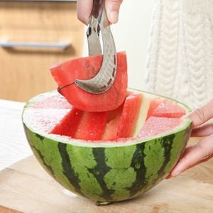 Stainless Steel Watermelon Slicing Knife Cutting Knife Corer <b>Fruit</b> and <b>Vegetable</b> Kitchen Accessories Watermelon Spoon - Product Image 3