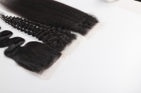 Expédition Rapide Cheveux Humains Vierges Birmans 100% Naturels pour Lace Frontale HD Transparente Sans Colle 13x4 Pouces Haute Qualité Densité 130%