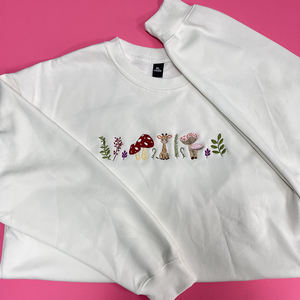 Moda 3D impreso naturaleza jirafa diseño botánico cuello redondo sudadera camiseta Sudadera con capucha bordado setas Cottage Core - Product Image 4