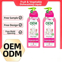 Détergent enzymatique dégraissant rapide pour fruits et légumes, marque privée OEM, parfum pêche et réchauffant, vente en gros