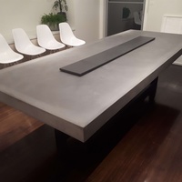 Grandes tables basses en béton GRC légères et durables pour villa, salon extérieur, jardin, hôtel, chambre à coucher, résistantes aux intempéries