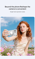 Poignée de caméra magnétique anti-tremblement, support de téléphone pour selfie avec télécommande sans fil pour Apple pour iPhone 17 16 15