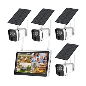 Sistema de Cámaras de Seguridad Inalámbricas Solares de 4 Canales, Kit NVR WiFi HD de 4MP con Visión Nocturna, Detección de Movimiento, Resistente a la Intemperie para Exteriores - Product Image 2
