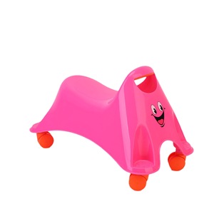 Cartoon Kids <b>Scooter</b> With Plastic Seat Blue Pink 3-6 Years Old Push Operated Toy For Children - Product Image 5