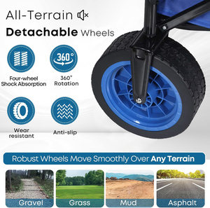 Factory Sale Portable Camping Trolley <strong>Beach</strong> Storage Folding Wagon <strong>Cart</strong> With Wheels and Awning - Product Image 6