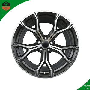 Jantes de voiture 20 pouces 5x112 5x120 5 trous gris canon avec face usinée cinq branches en alliage pour BMW X1 X2 X3 X4 X5 - Product Image 2