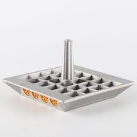 Marqueurs réfléchissants de sécurité routière en perles de verre 15*15CM, yeux de chat en aluminium moulé, clous routiers