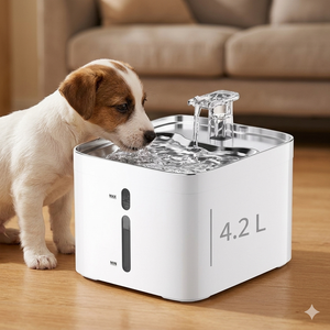 Distributore d'Acqua Automatico Intelligente per Cani e Gatti in Acciaio Inossidabile, Ricaricabile, Design Staccabile, Ottomila (modello) - Product Image 3