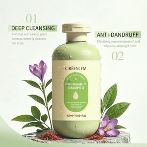 Champú Anticaspa GREENLEM 300ml con Extractos de Plantas Orgánicas para Cabello Graso y Seco, Cuidado del Cuero Cabelludo - Product Image 5