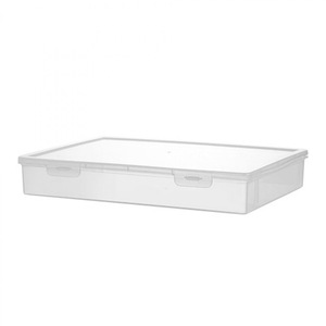 Transparent Plastic Document <b>Storage</b> Box A4 Size Covered Rectangle Office Student <b>File</b> Organizer Stationery Box - Product Image 5