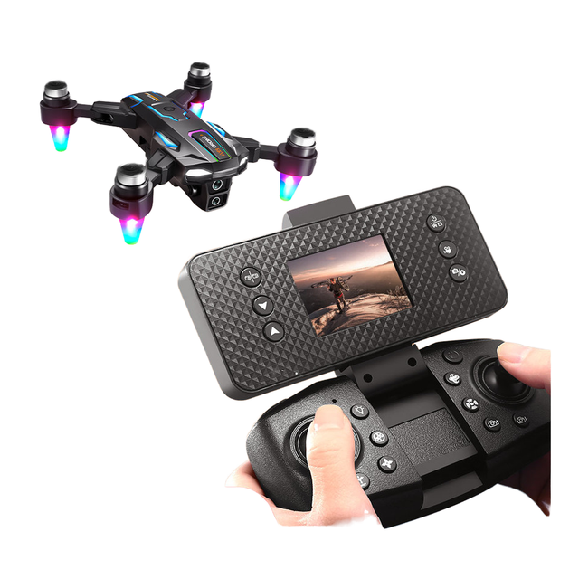 KK New 2025 High-Speed Brushless 8K Dual Camera RC Drone Optical Flow 4-Side Obstacle Avoidance Gesture Video Remote Batteries