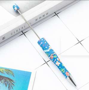 Perawat DIY dekoratif Promosi pulpen pena DIY manik bulat kosong manik-manik pena kreatif lucu manik personalisasi untuk pena - Product Image 6