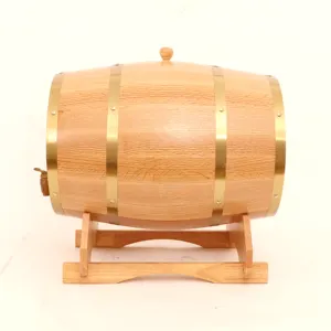 high quality wholesale wooden whiskey wine drum pail wooden oak barrels wine barrel CNLF
