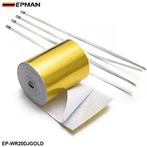 Epman 2 "X 5 Meter Reflecteren-Een-Gouden Tape Prestatie Hittebescherming Tape EP-WR20DJGOLD