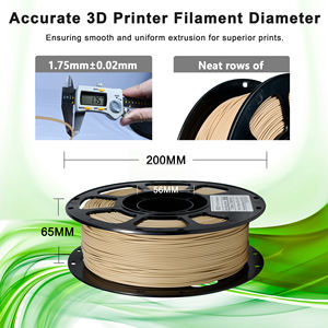 طابعة غير لامعة ثلاثية الأبعاد من Iboss <span class=keywords><strong>Filament</strong></span> + 1 Warping بني فاتح منخفض Stong لصنع النماذج - Product Image 6