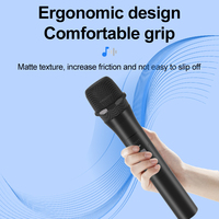 Système de microphone sans fil portable 2,4 G, alimenté par piles AA, pour karaoké, amplificateur de son, discours, fête, école
