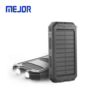 Banco <span class=keywords><strong>de</strong></span> Energía Solar Mejorado <span class=keywords><strong>de</strong></span> 20000mAh, Batería Externa Portátil, Cargador <span class=keywords><strong>de</strong></span> Emergencia para Viajes al Aire Libre - Product Image 1
