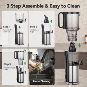 Extractor de Jugos Lento de Acero Inoxidable de Alta Calidad 2026 para Uso Comercial en Exteriores, con Boca Ancha, para Frutas y Verduras - Product Image 3