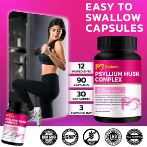 Private Label Orgânico <span class=keywords><strong>Psyllium</strong></span> Husk Cápsulas <span class=keywords><strong>Psyllium</strong></span> Husk Extract Cápsulas Peso Totalmente Personalizável & Suporte De Fibra Digestiva - Product Image 5