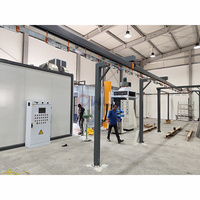 Ligne de production de peinture en poudre à haute efficacité WLD-C, ligne de pulvérisation électrostatique pour la finition des surfaces métalliques