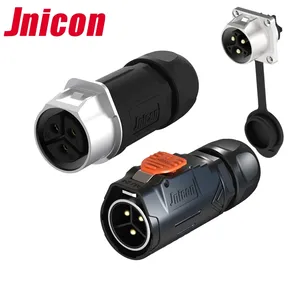 Mj24 Metaal 2 3 4 5 Pin 50a Hoge Stroom Elektrische Draad Kabel Stekker Connectoren Ip67 Waterdichte Connector