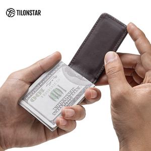 TILONSTAR TMC101P Cartera Delgada Bifold de Cuero Genuino con Clip Magnético para Billetes, Capacidad para hasta 15 Billetes, Ideal para el Uso Diario - Product Image 4