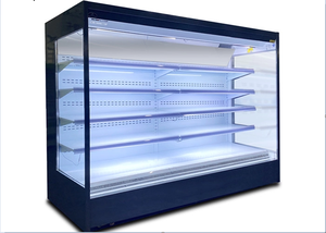 Refrigerador con cortina de <span class=keywords><strong>aire</strong></span> SPM, refrigerador con pantalla vertical para supermercado, escaparate abierto para frutas y verduras - Product Image 2