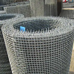 6 7 8 10 12 Mesh Coarse Crimped 316 316L Stainless Steel Woven Wire Mesh Screen