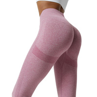 Personnalisable Femmes Fitness Scrunch Solide Couleur Butt Lift Yoga Pantalon Taille Haute Premium Sport Sans Couture Leggings