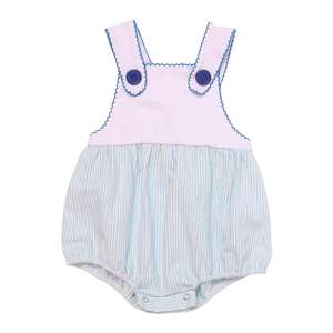 Vêtements pour bébé fille en gros : Barboteuses bulle en seersucker d'été pour tout-petits - Product Image 5